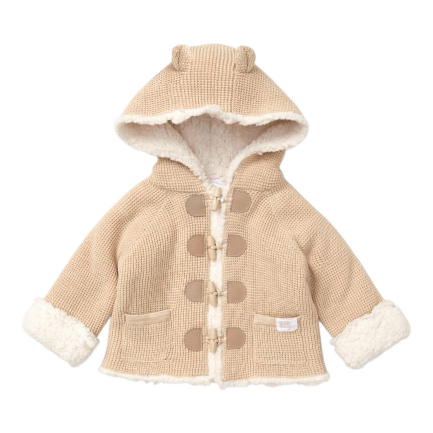 Baby Beige Borg Sherpa Jacket