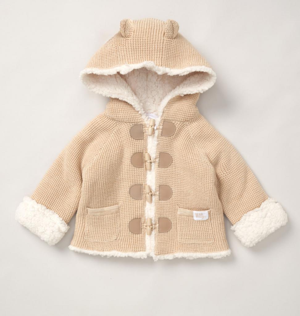 Baby Beige Borg Sherpa Jacket