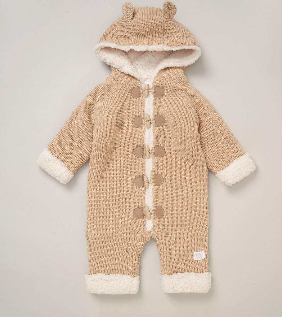 Baby Beige Borg Sherpa All In One