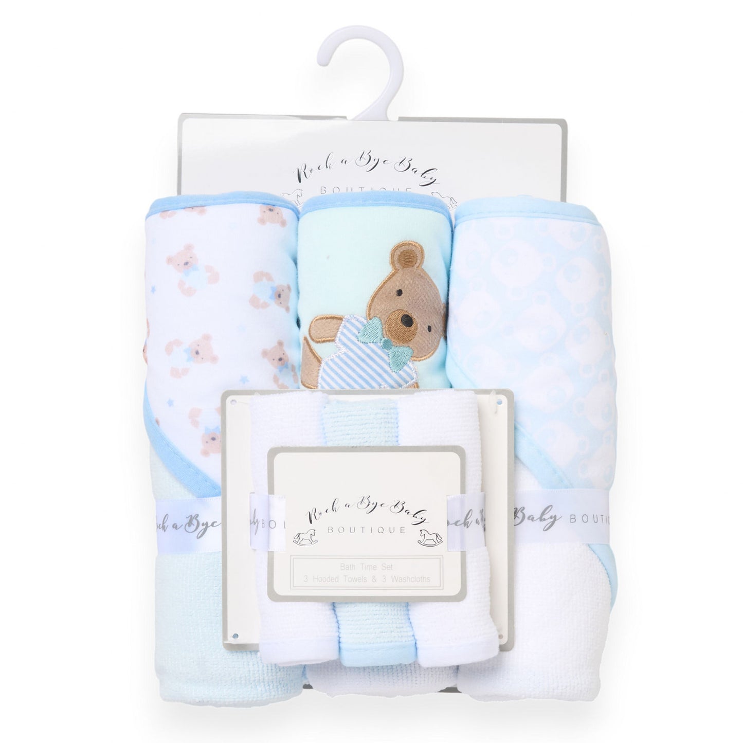 Baby Hooded Towel & Wash Cloth Set