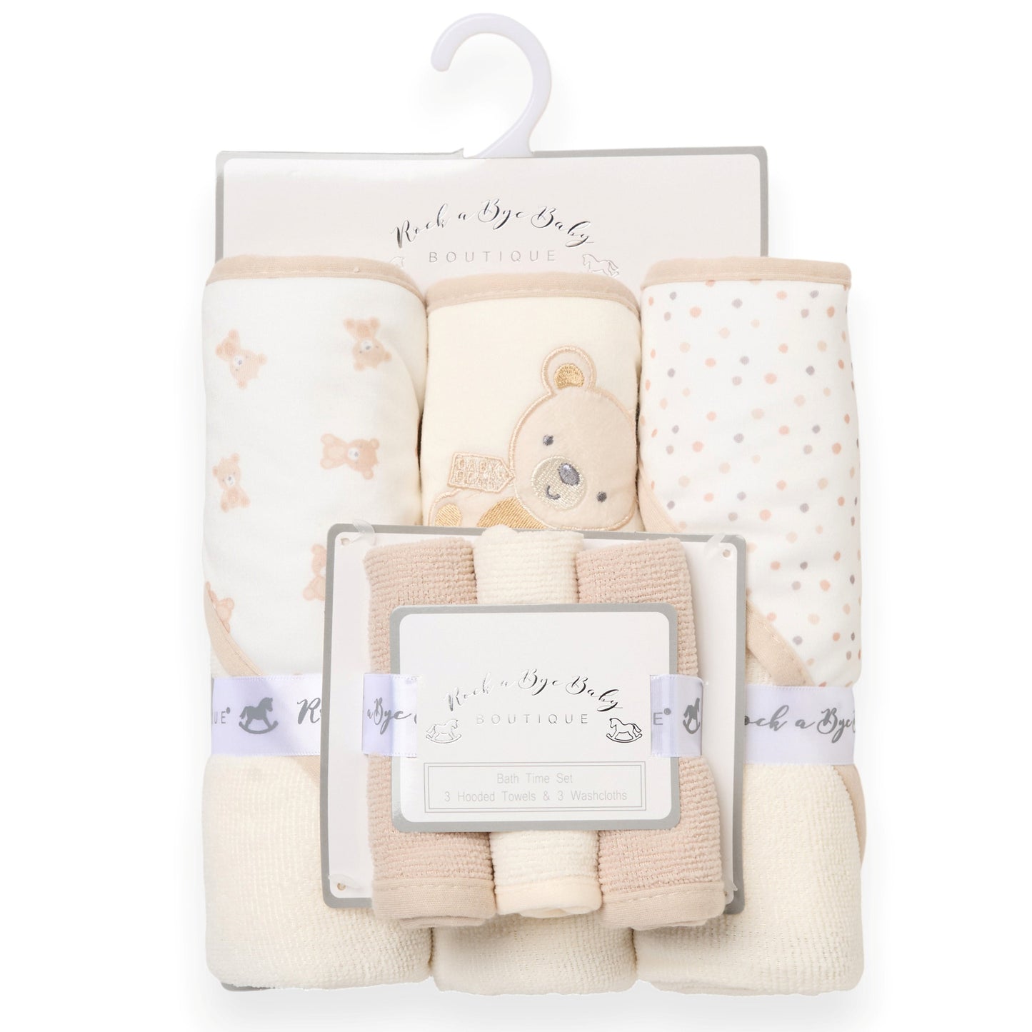 Baby Hooded Towel & Wash Cloth Set