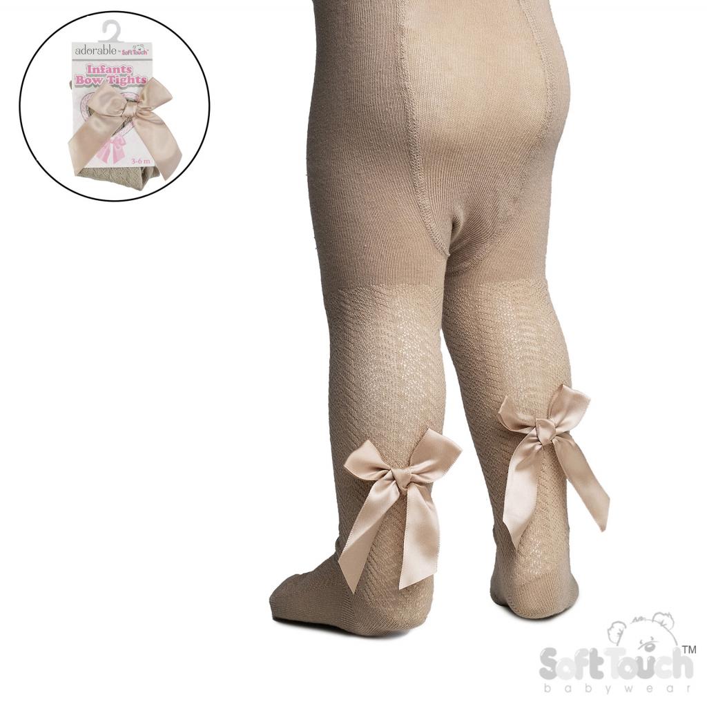 Girls Ribbon Bow Tights
