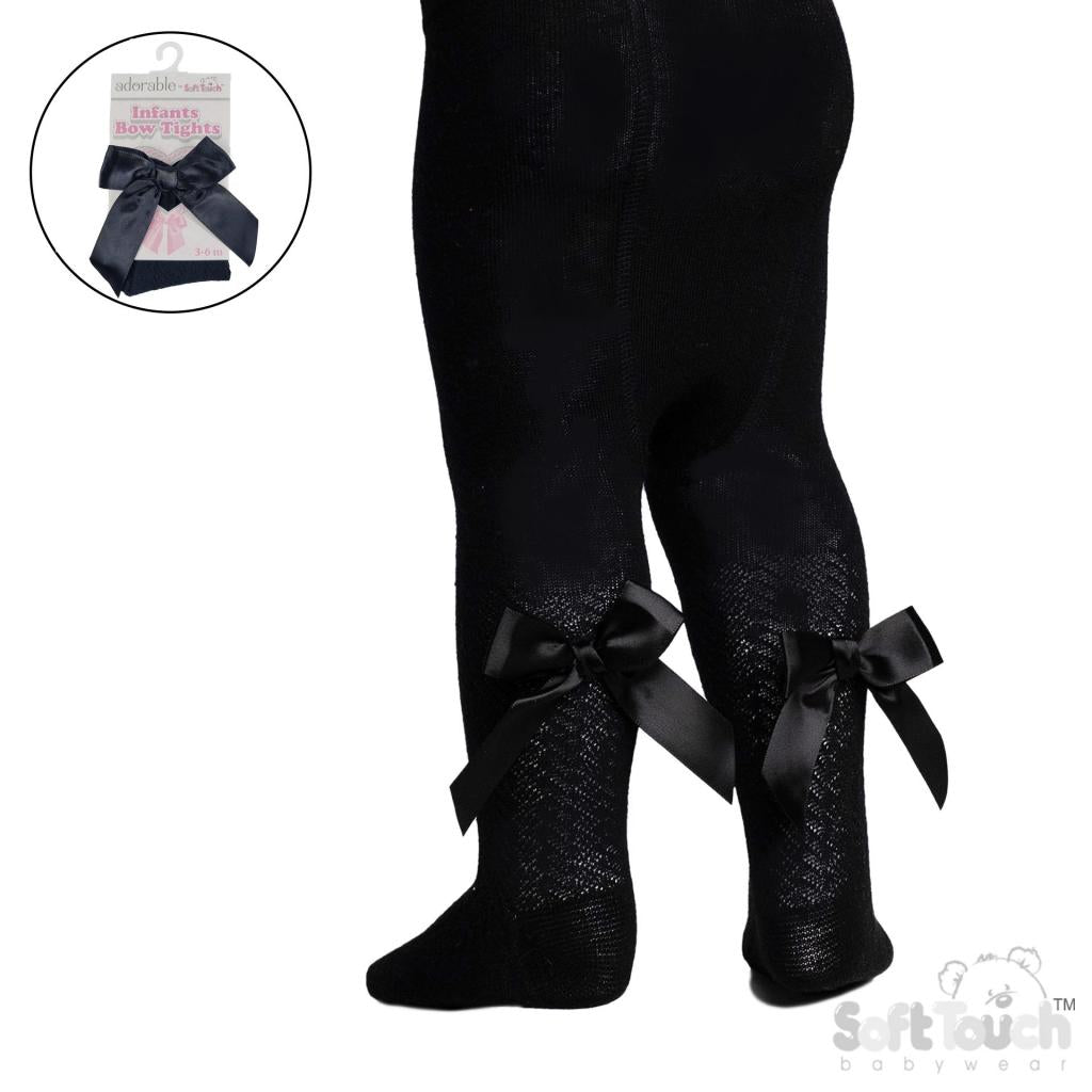 Girls Ribbon Bow Tights