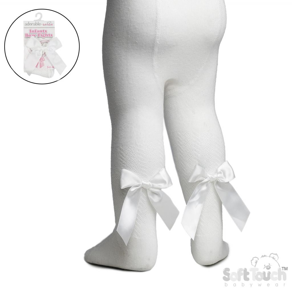 Girls Ribbon Bow Tights