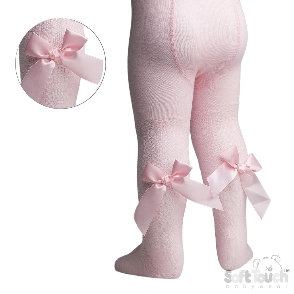 Girls Ribbon Bow Tights