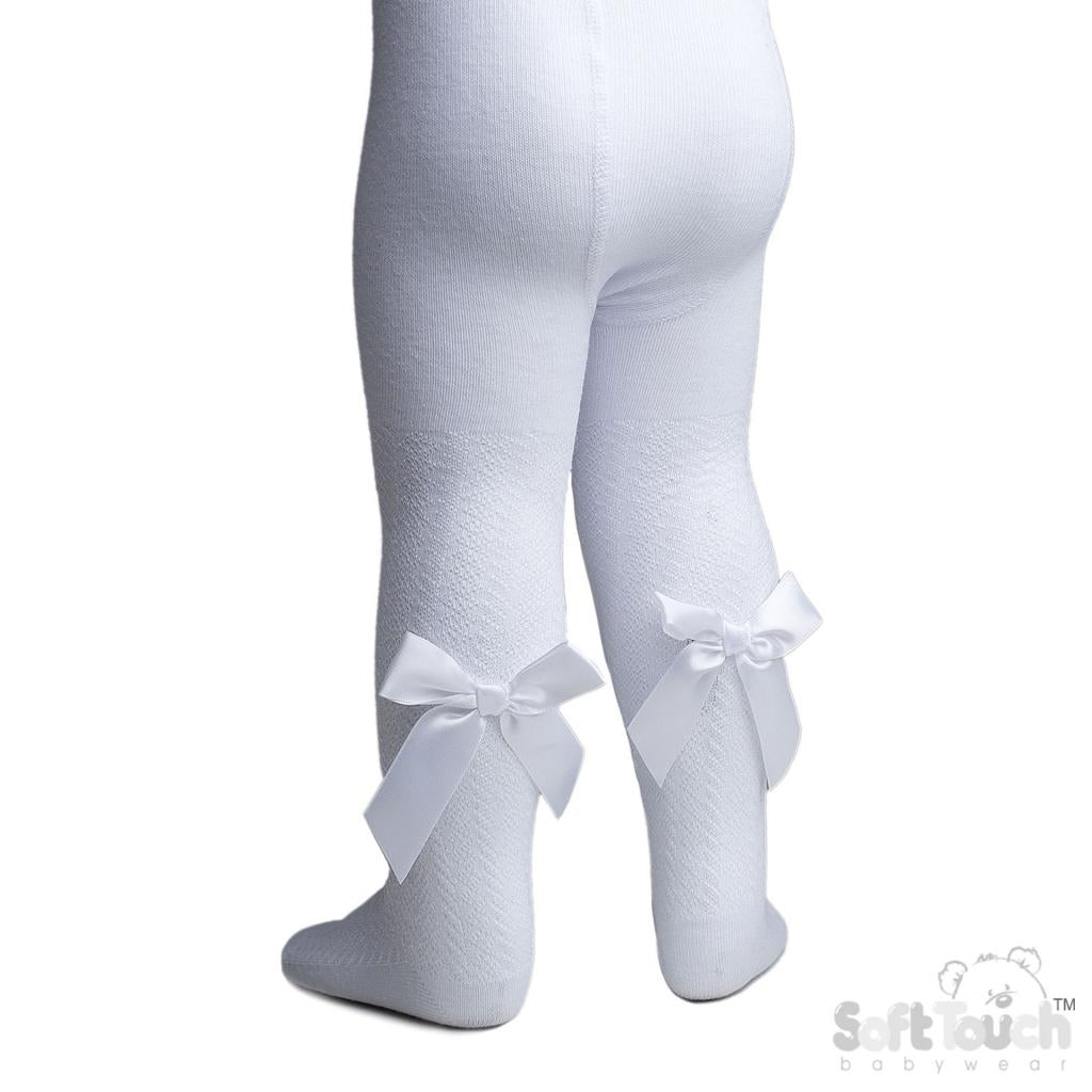 Girls Ribbon Bow Tights
