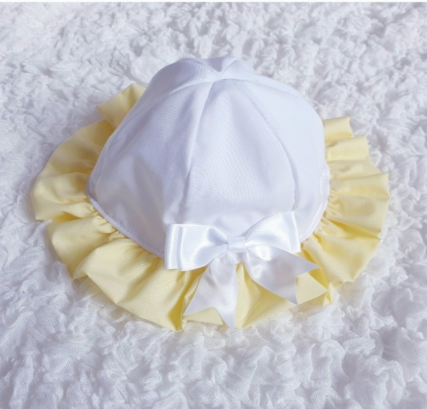 Baby Girls Ribbon Bow Summer Hat