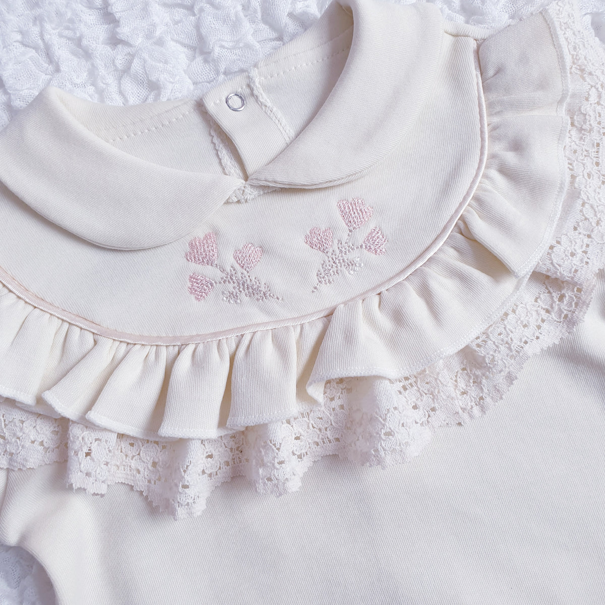 Baby Girls Cream Floral 5 Piece Set