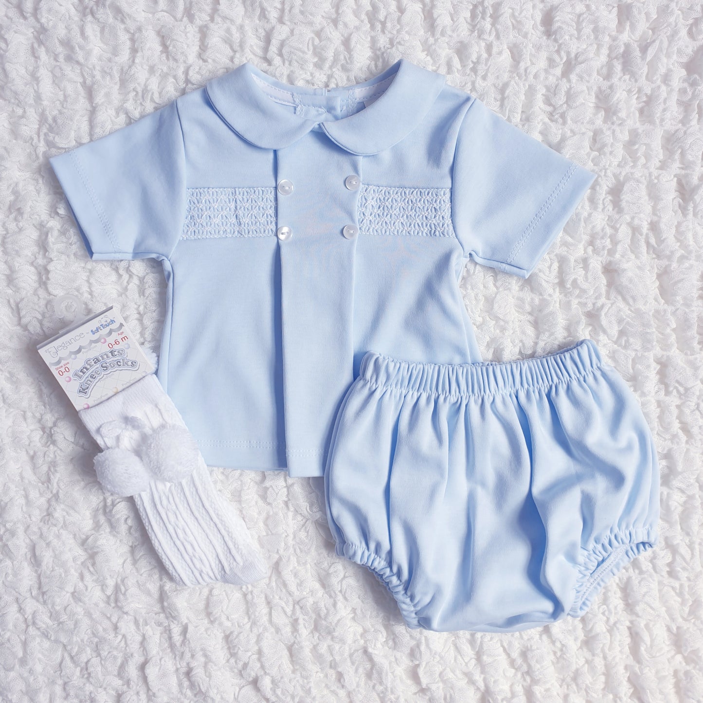 Baby Boys Smocked Jam Pants Set