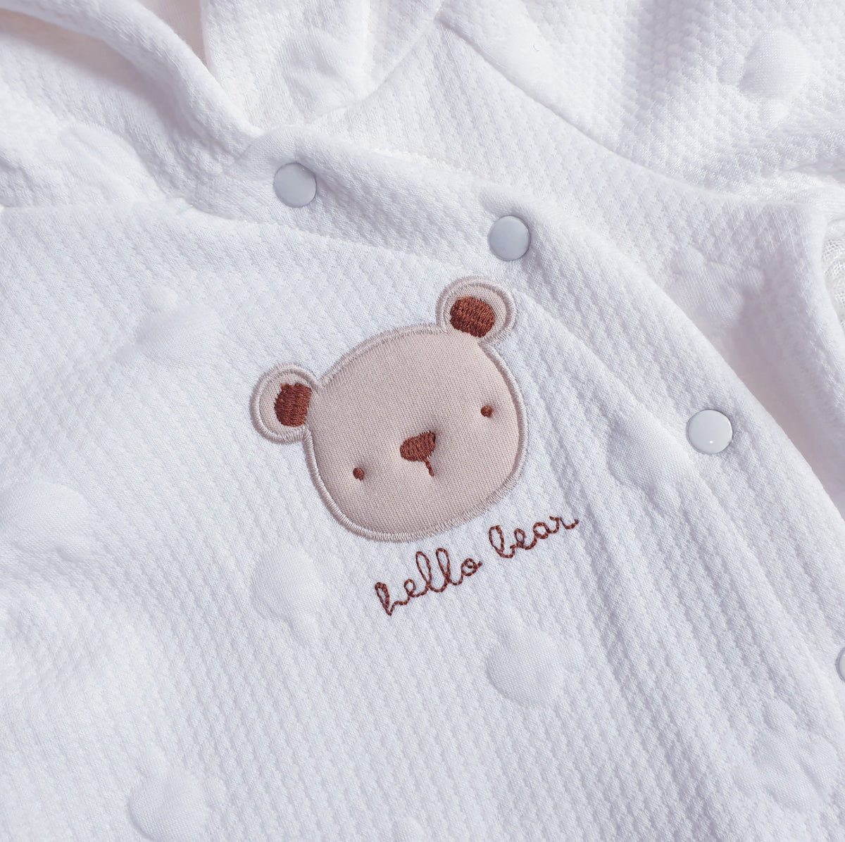 Baby White Teddy 2 Piece Outfit & Teddy