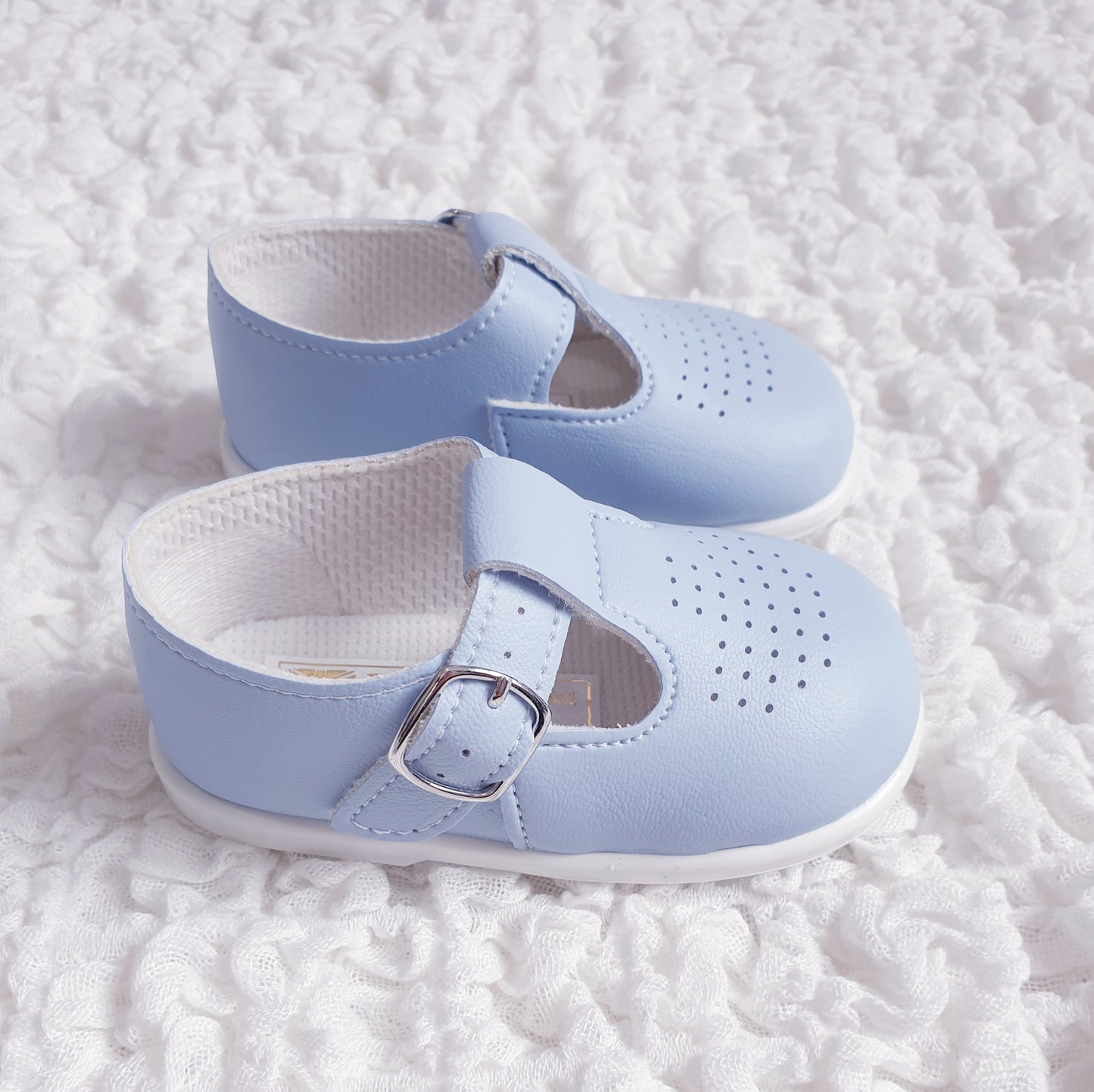 Blue T Bar Shoes Hard Sole