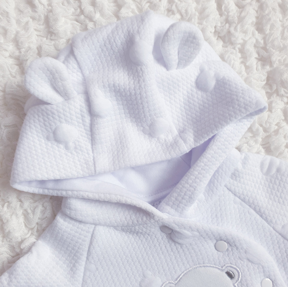 Baby White Teddy 2 Piece Set