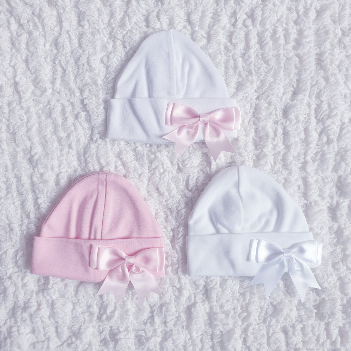 Newborn Baby Girl's Bow Hat