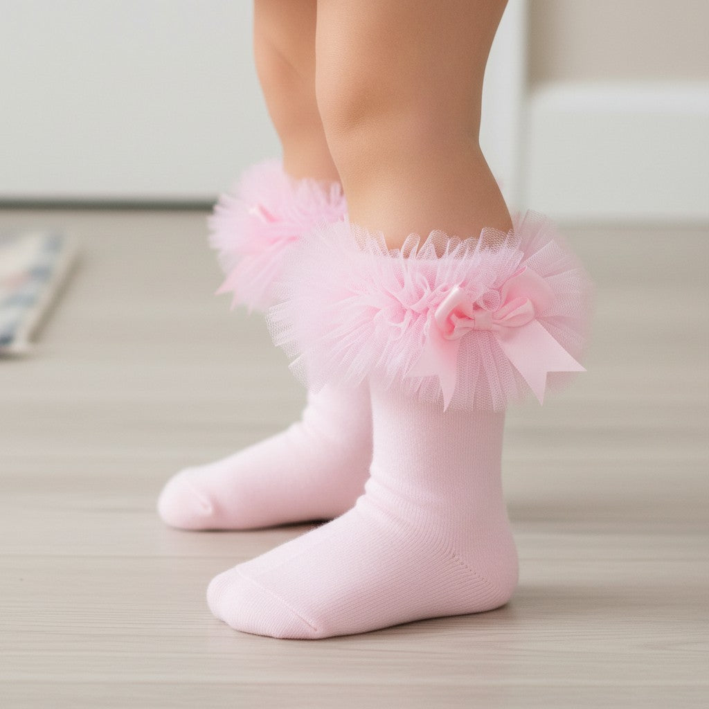 Baby Girls Tutu Bow Socks