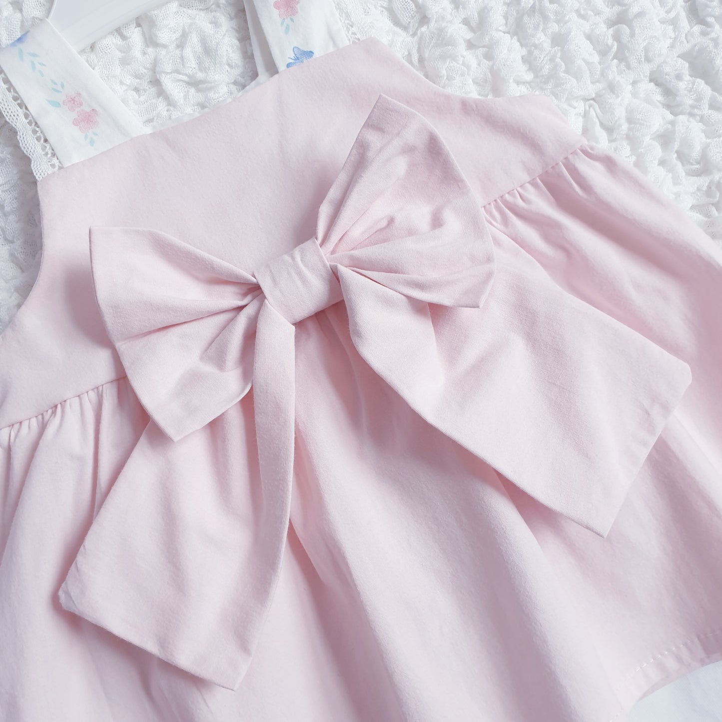 Baby Girls Pink Bow Leggings Set