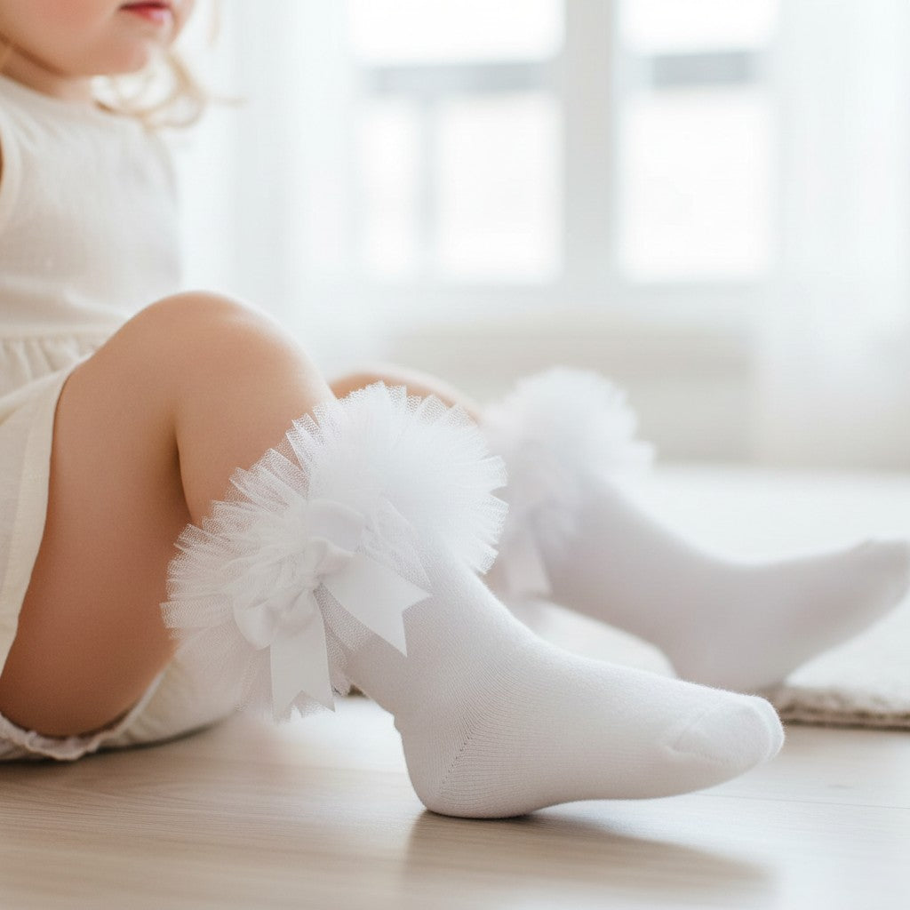 Baby Girls Tutu Bow Socks