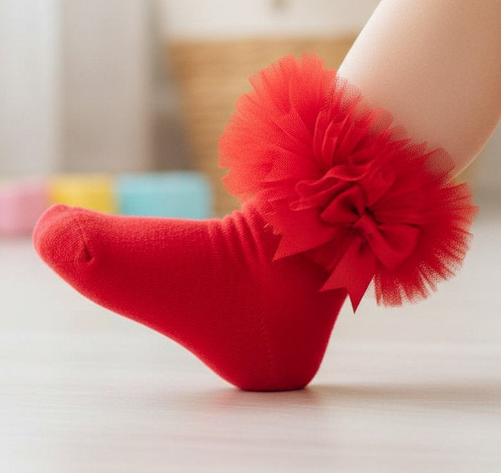 Baby Girls Tutu Bow Socks