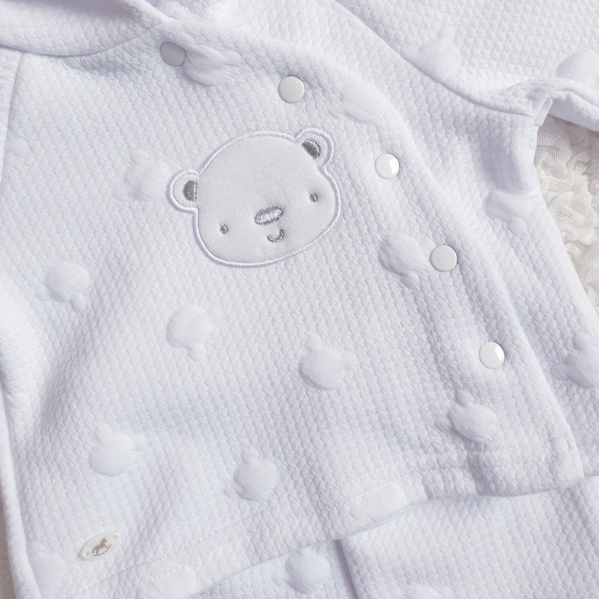 Baby White Teddy 2 Piece Set