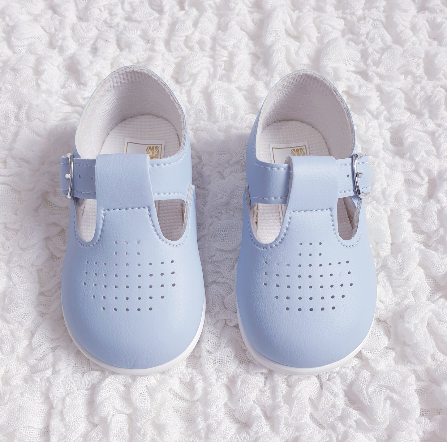 Blue T Bar Shoes Hard Sole