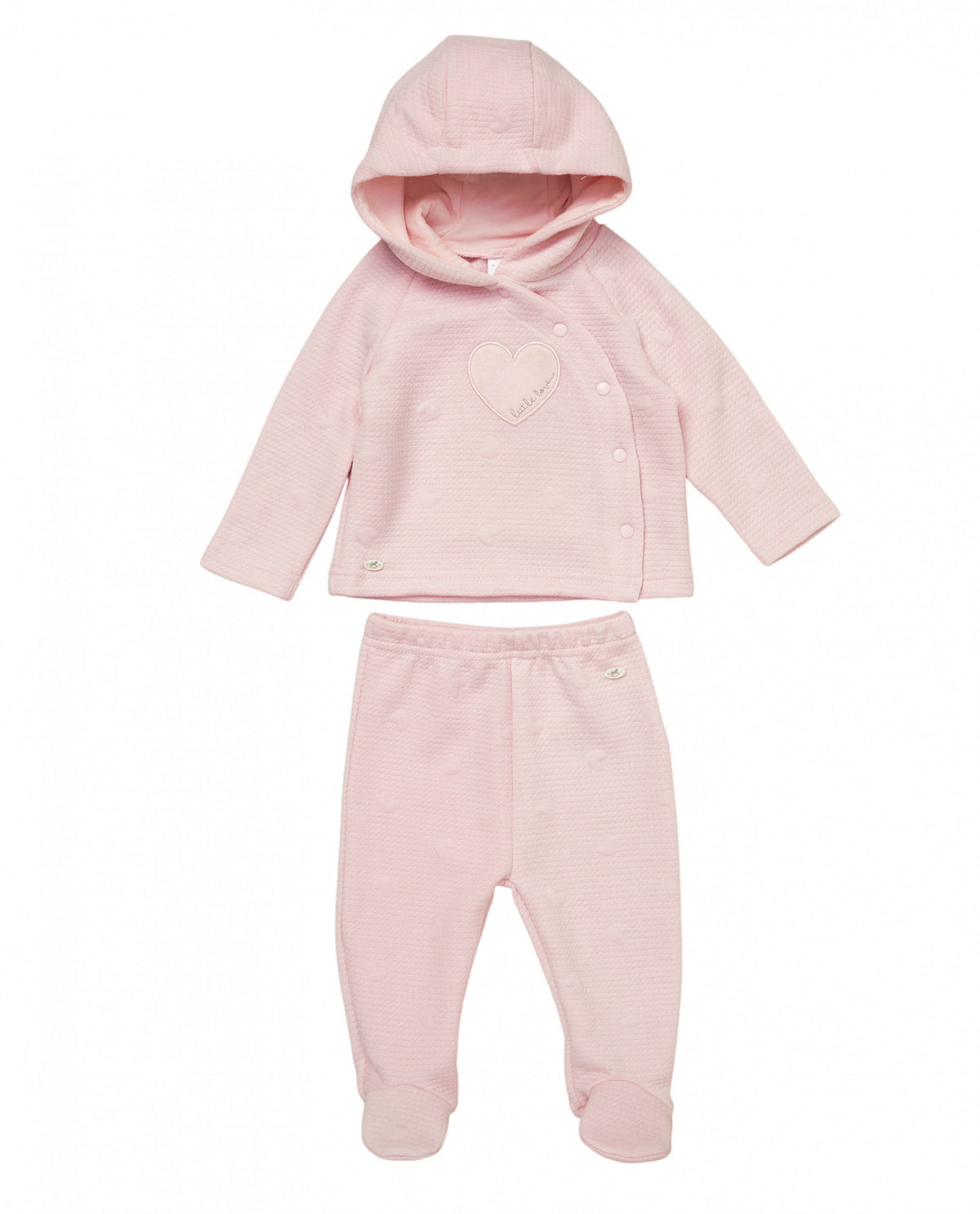 Baby Girls Pink Heart 2 Piece Set