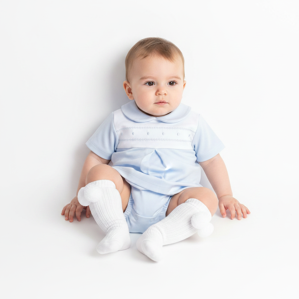 Baby Boys Spanish Jam Pants Set Blue Mint Lemon