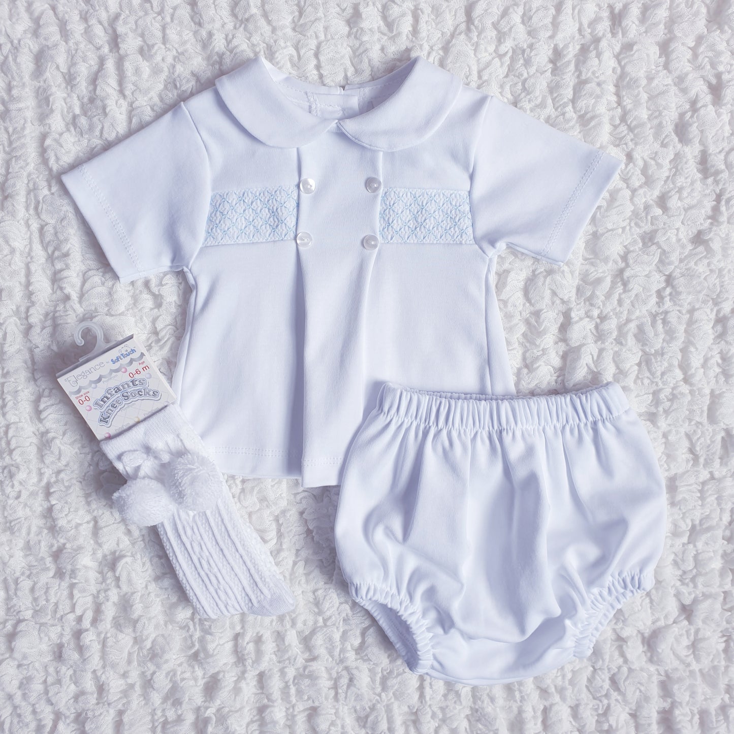 Baby Boys Smocked Jam Pants Set