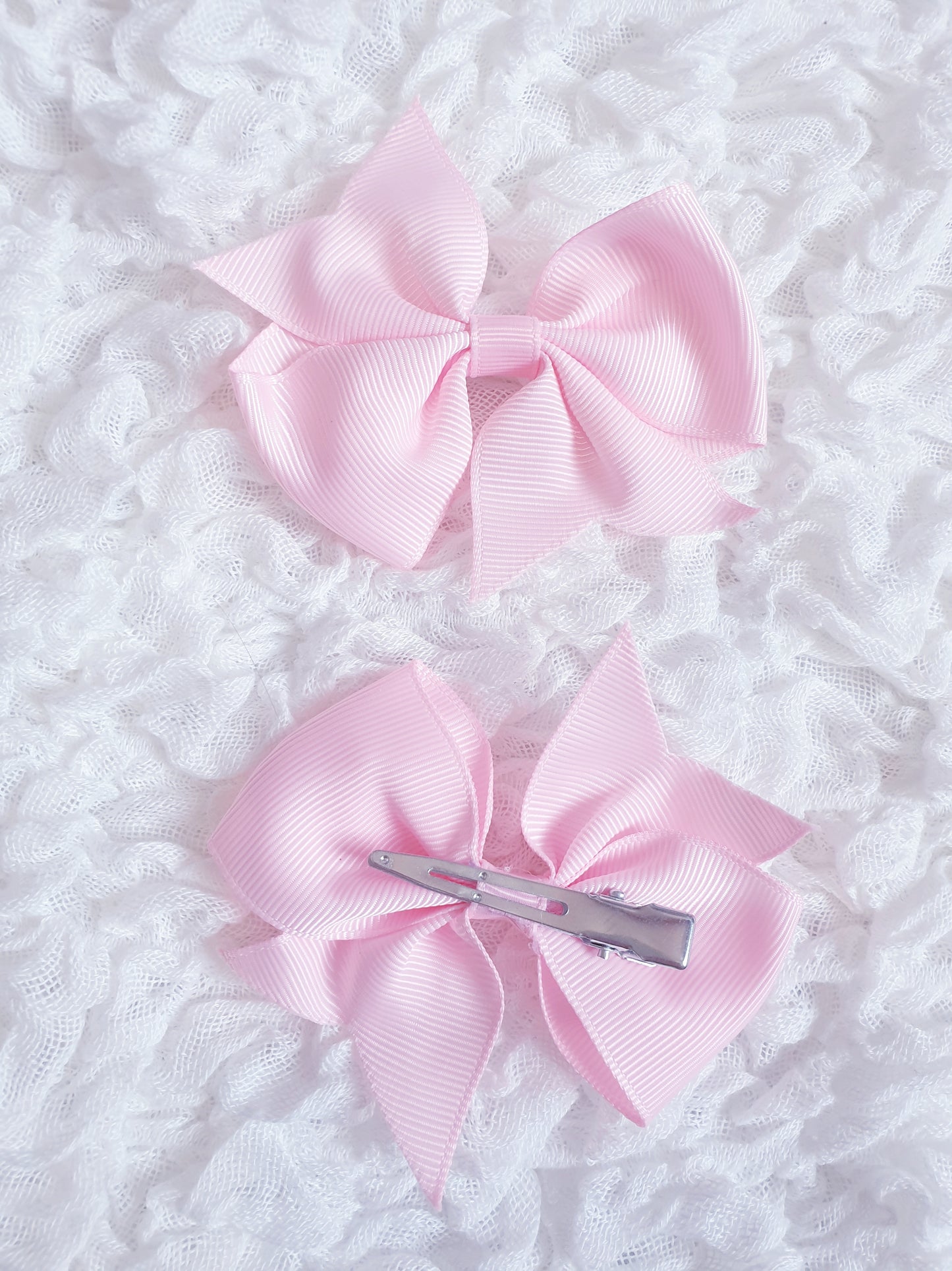 Girls Bow Hair Clips x2