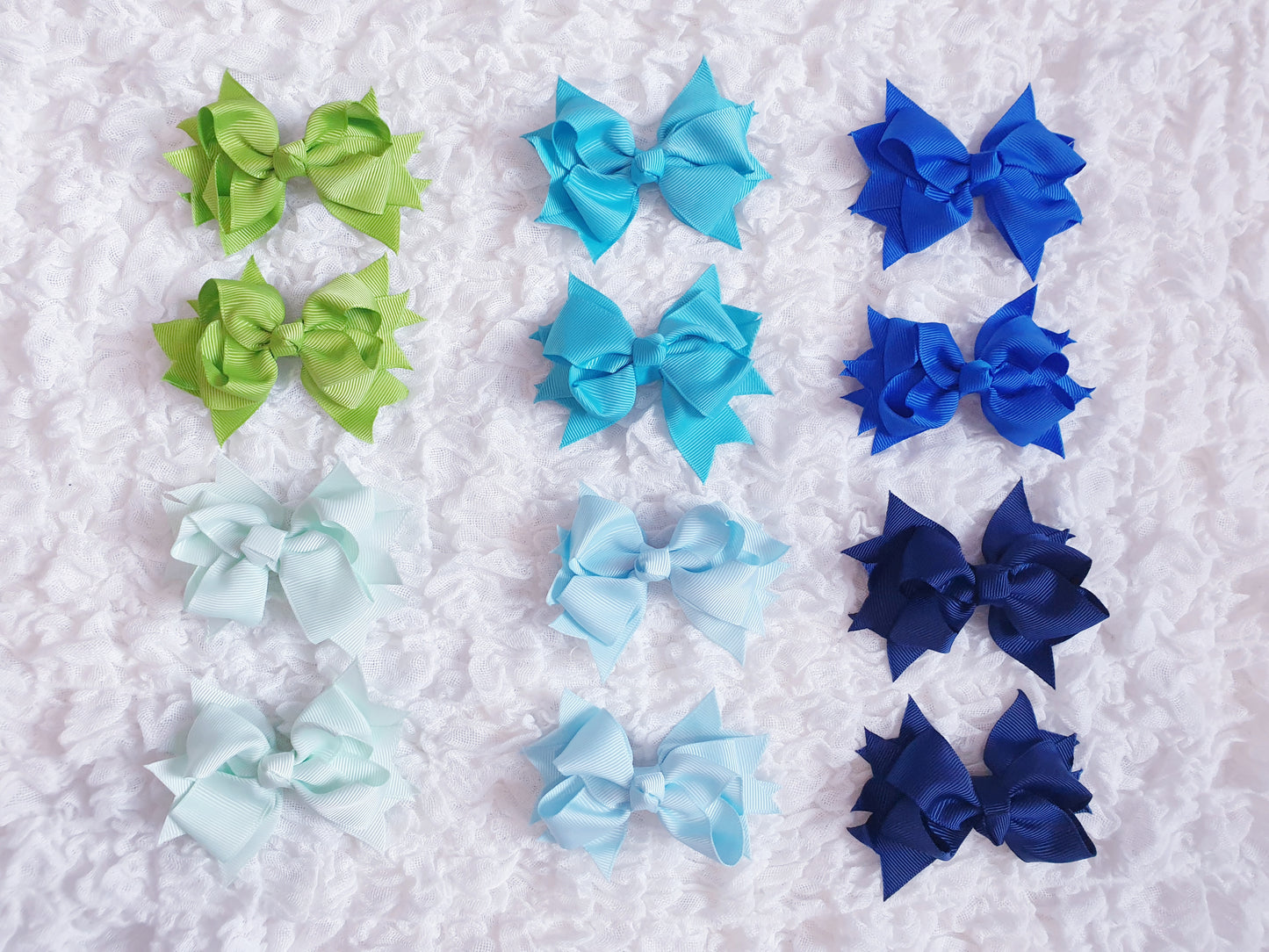 Medium Hair Bow Clips x2