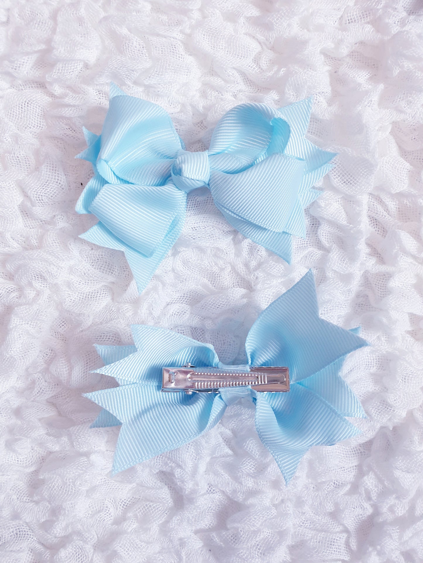 Medium Hair Bow Clips x2