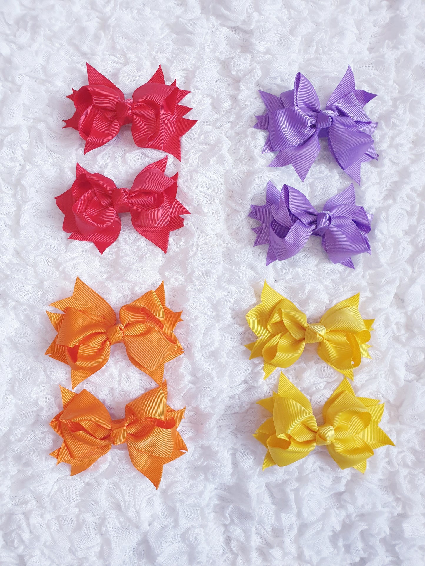 Medium Hair Bow Clips x2