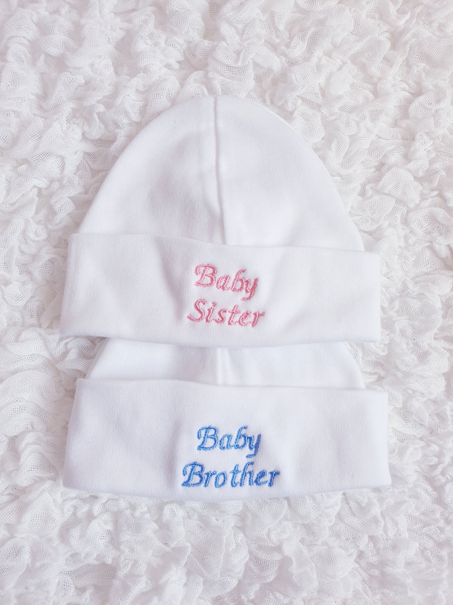 Newborn Baby Brother/Sister Hats