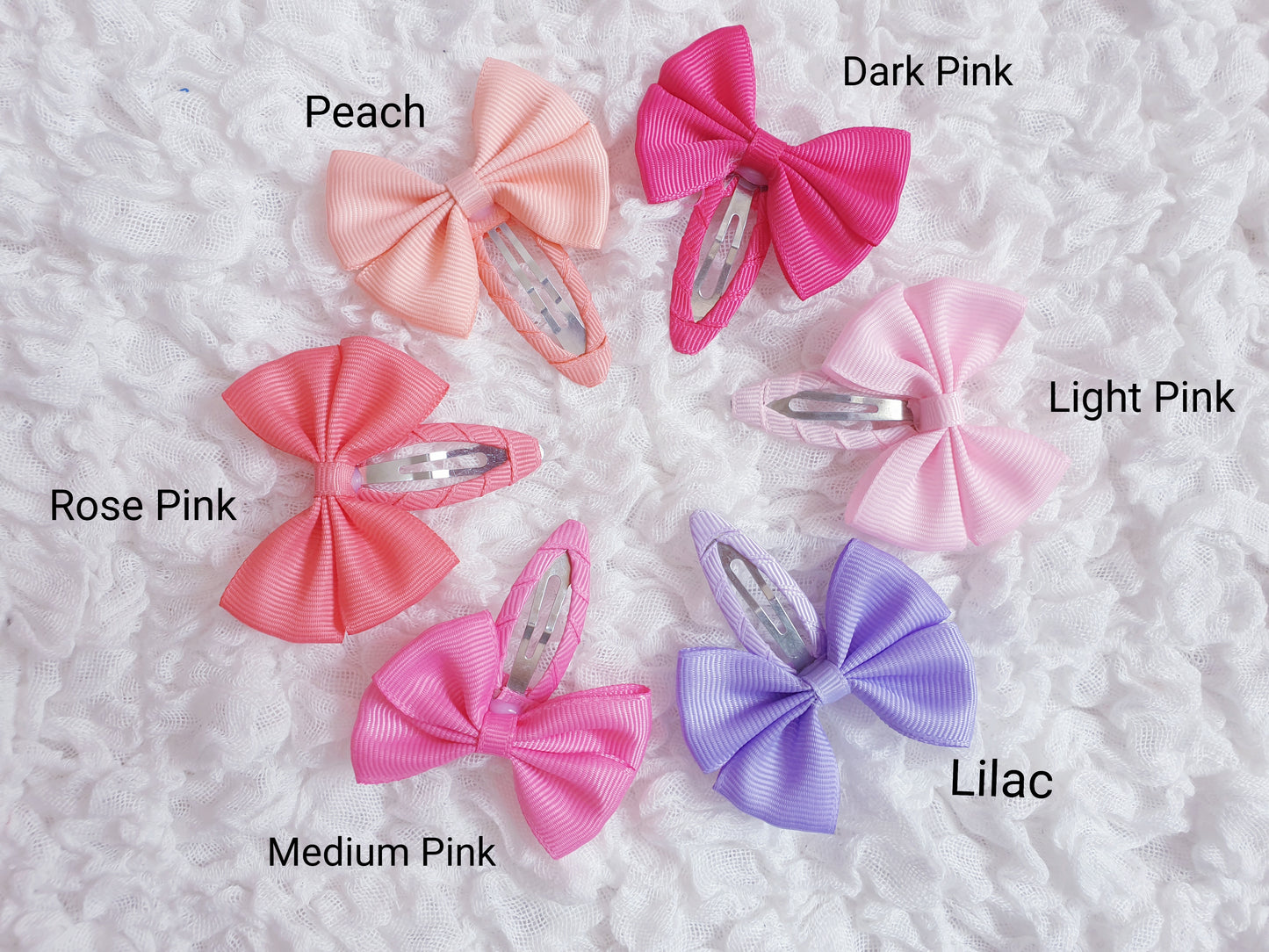 Small Bow Snap Clips