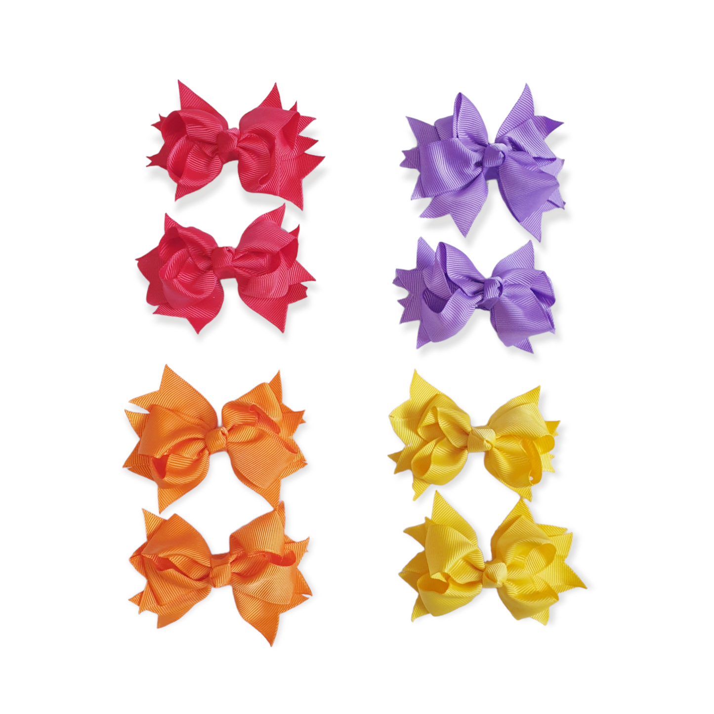 Medium Hair Bow Clips x2