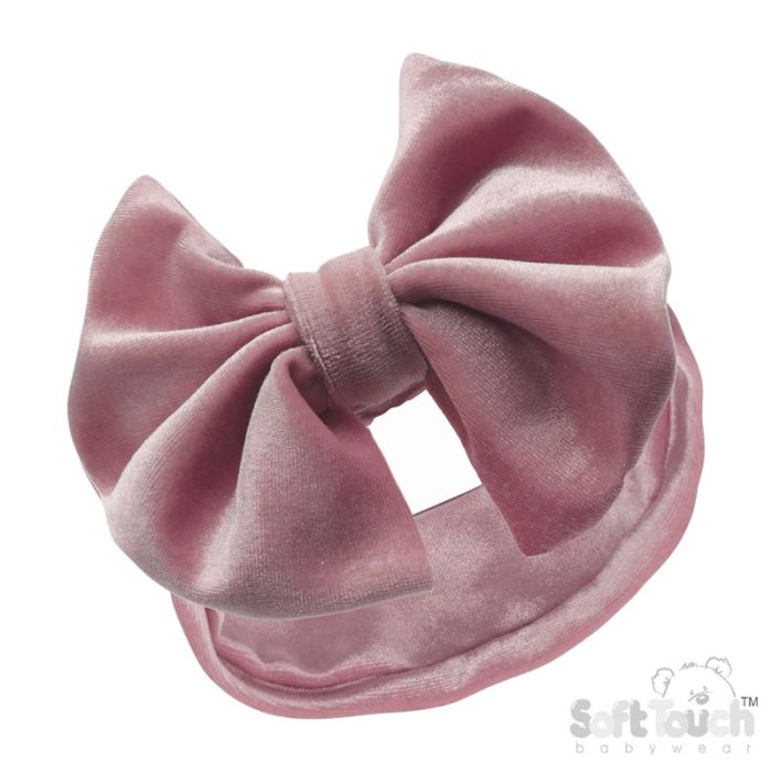 Baby Girls Velvet Big Bow Headband