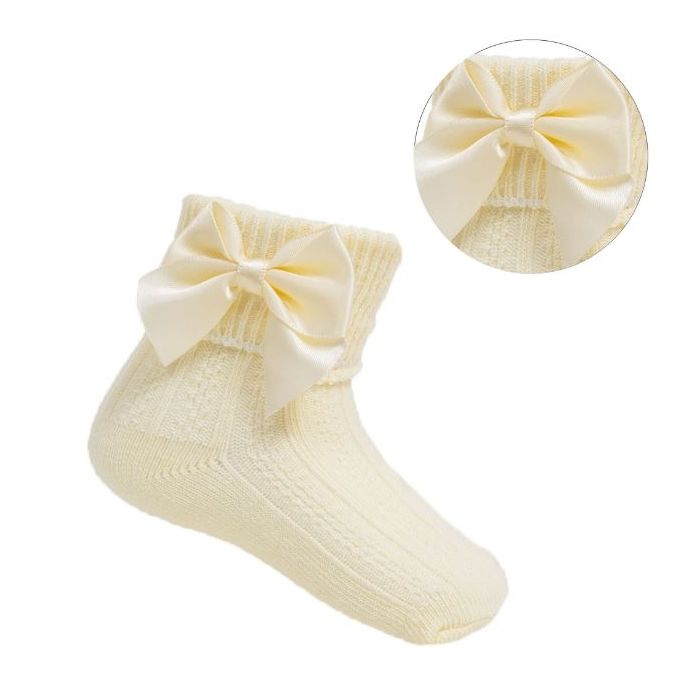 Lemon Ankle Bow Socks